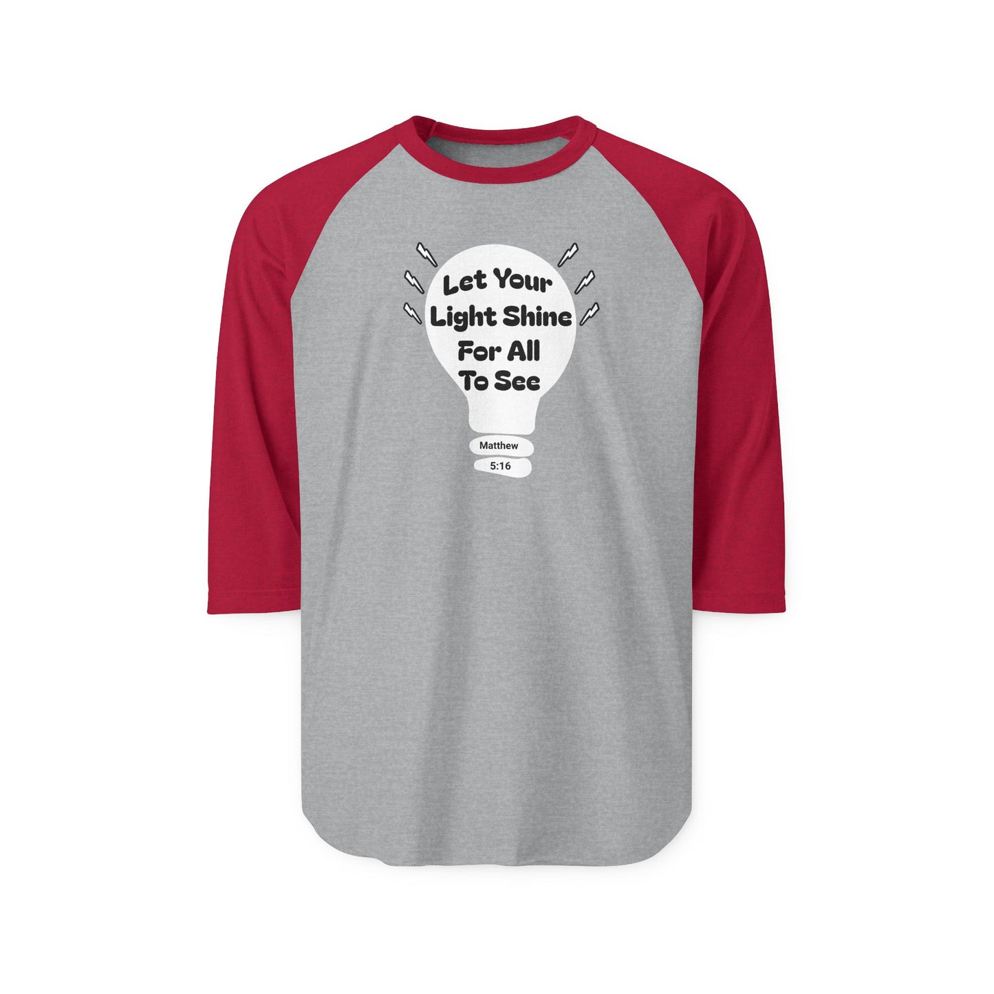 Let Your Light Shine for All to See, Christian T-Shirt, Faith-Based