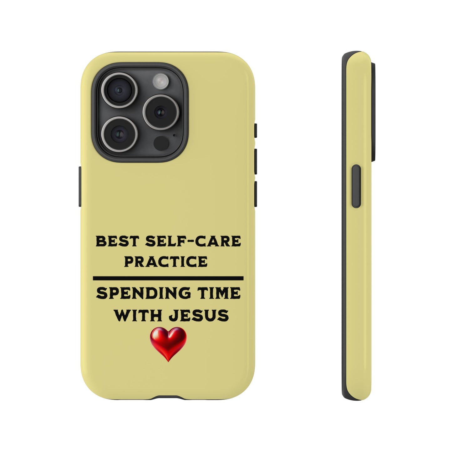 Best Self-Care Spending Time with Jesus, Phone Case, Christian Message