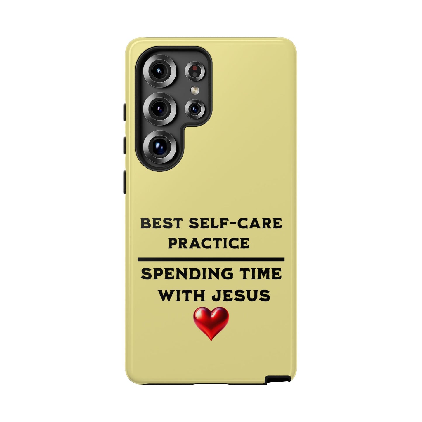 Best Self-Care Spending Time with Jesus, Phone Case, Christian Message