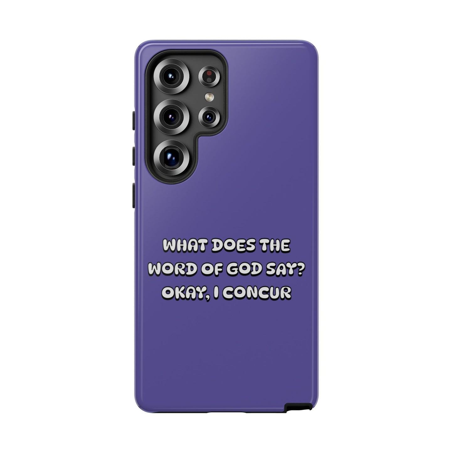 What Does the Word of God Say?, Phone Case, Christian Message